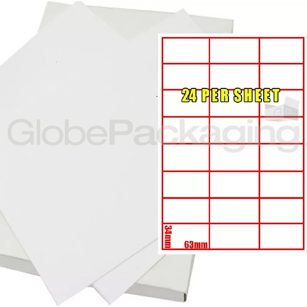 200 SHEETS OF PRINTER ADDRESS LABELS - 24 PER SHEET